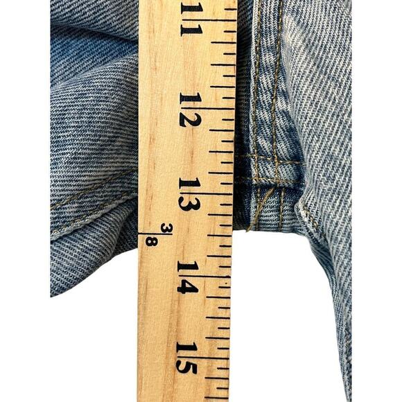AGOLDE 90’s Jeans Women’s A069C-811 Size 29 Blue Denim Distressed Button Fly Y2K - Picture 10 of 15